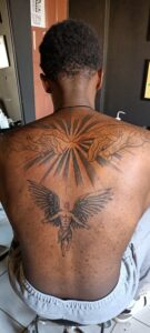 Full back tattoos in Kenya