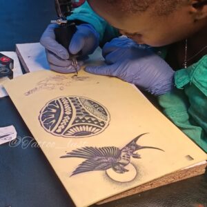 Ongoing Tattoo classes inside our tattoo and piercing shop in Kenya