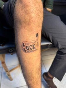 Leg tattoos in Kenya