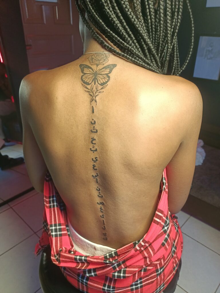 Spine Tattoo in Nairobi