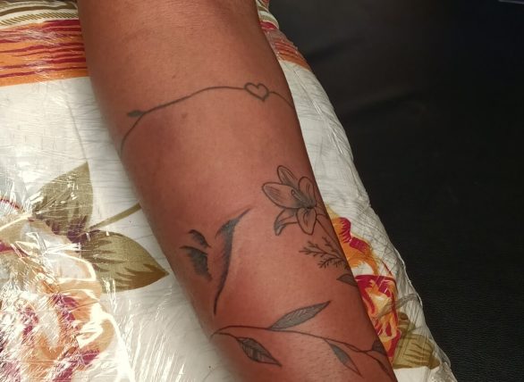 Arm vine tattoo Custom tattoo