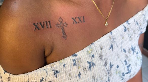 Date tattoo in Nairobi, Kenya Custom lettering tattoos in Nairobi