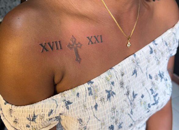Date tattoo in Nairobi, Kenya Custom lettering tattoos in Nairobi